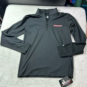 Badger Sports Men’s Bulldogs 3/4 Zip Up Long Sleeve Jacket Size Medium